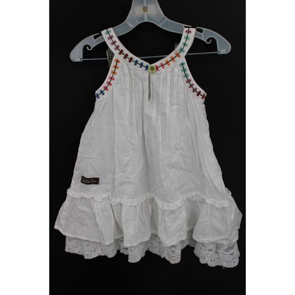 Matilda Jane DREAMY DAY Dress 6-12 M White Beach Ruffle + Bloomer Daydream - Picture 7 of 14